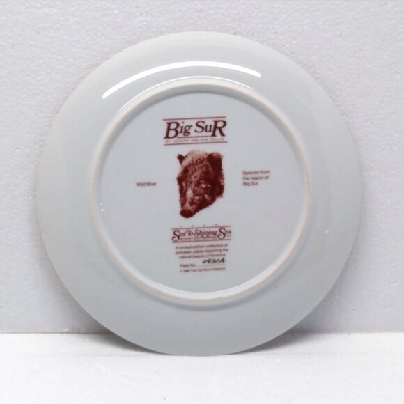 Big Sur Limited Edition Porcelain Collector Plate The Hamilton Collection 1988 - Picture 2 of 5